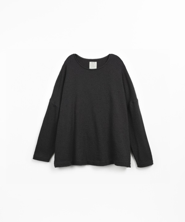 Knitted T-shirt with organic and regenerative cotton blend