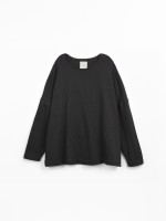 Camiseta de punto con mezcla de algod�n org�nico y algod�n regenerativo