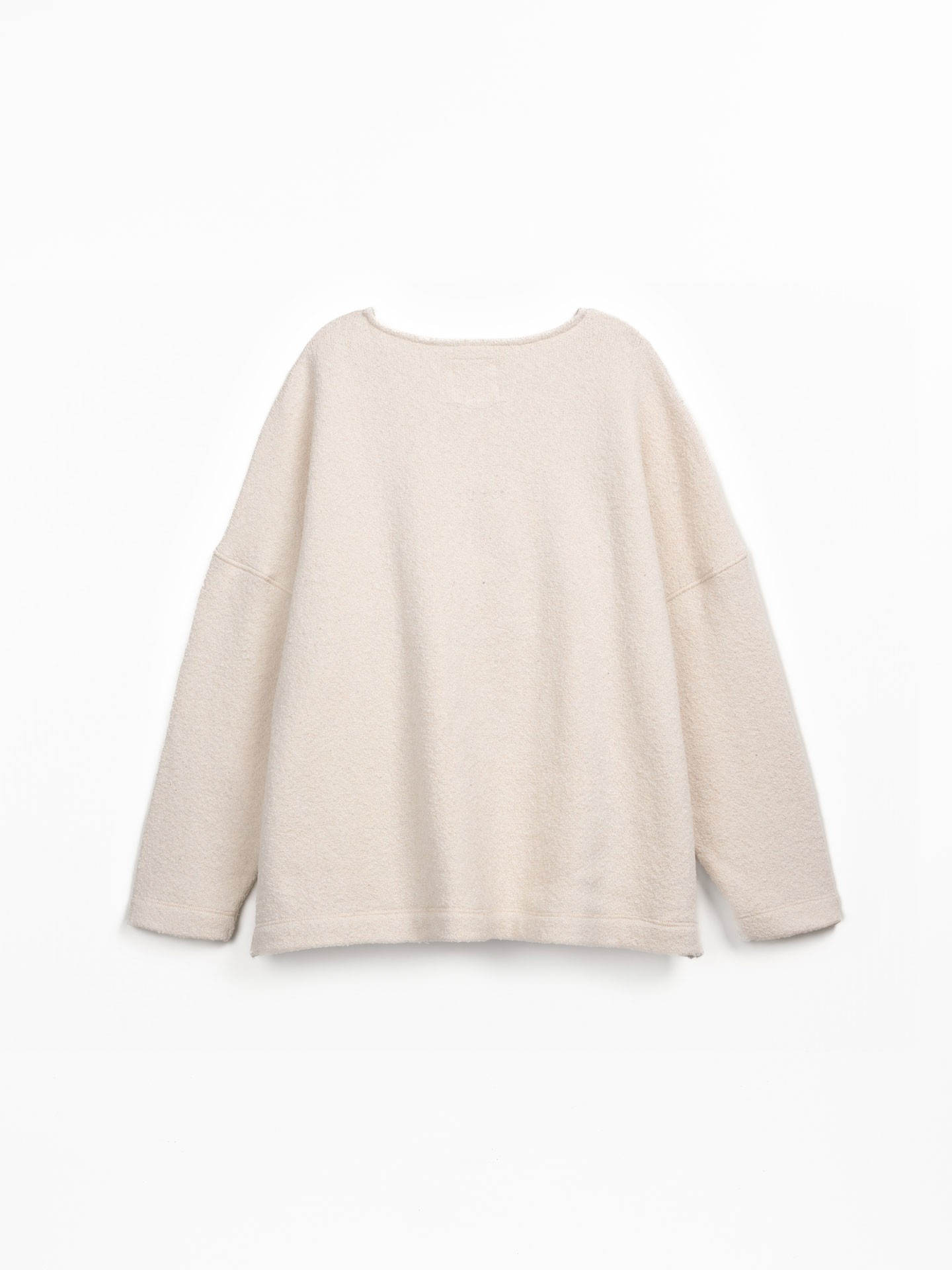 T-shirt in maglia con misto cotone biologico e cotone rigenerativo