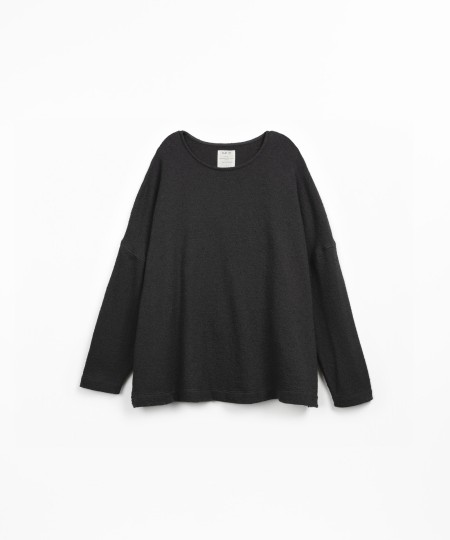 Knitted T-shirt with organic and regenerative cotton blend