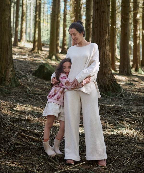 Knitted T-shirt with organic and regenerative cotton blend