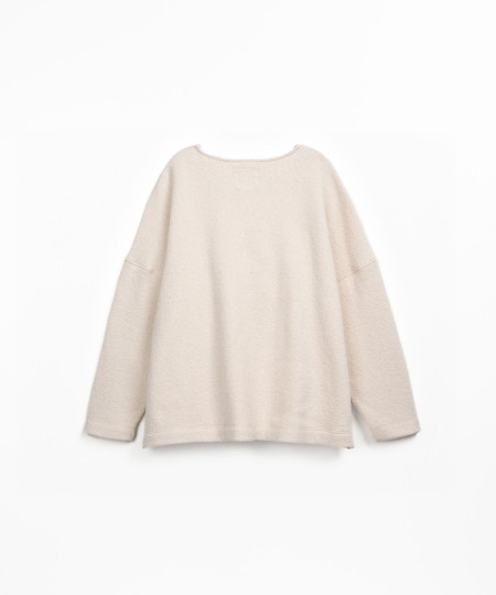 T-shirt en maille avec mélange de coton biologique et de coton régénératif