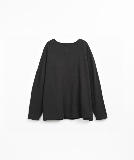 Knitted T-shirt with organic and regenerative cotton blend