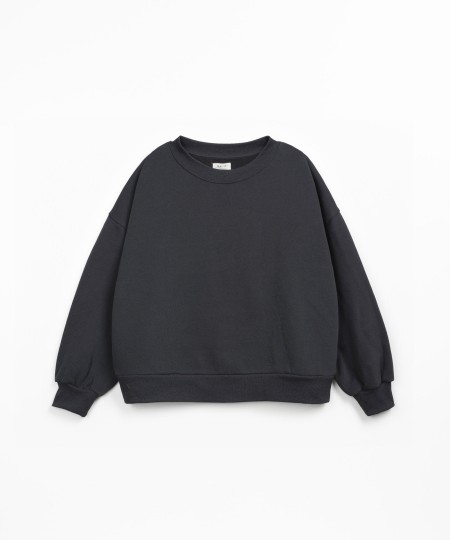 Sweater in organic cotton and cotton blend