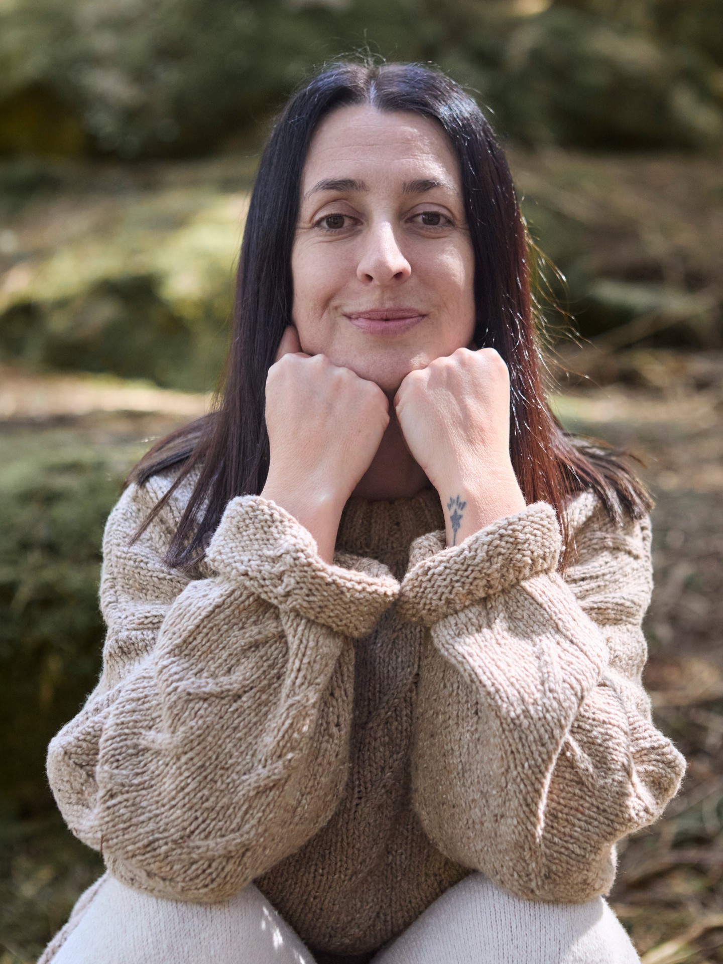 Camisola de malha tricot