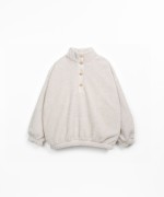 Sudadera de pelo en algodn orgnico