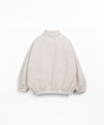 Sudadera de pelo en algodn orgnico