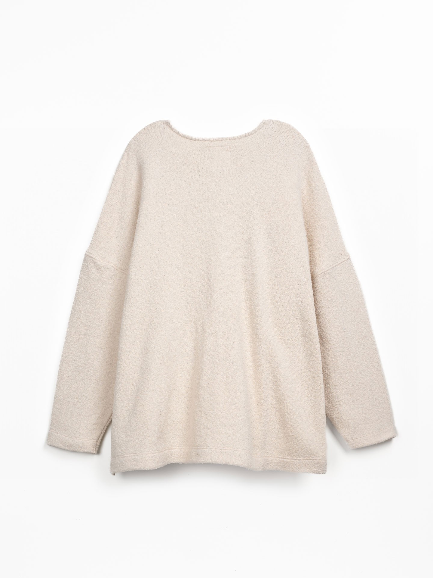 Chaqueta de punto con mezcla de fibras