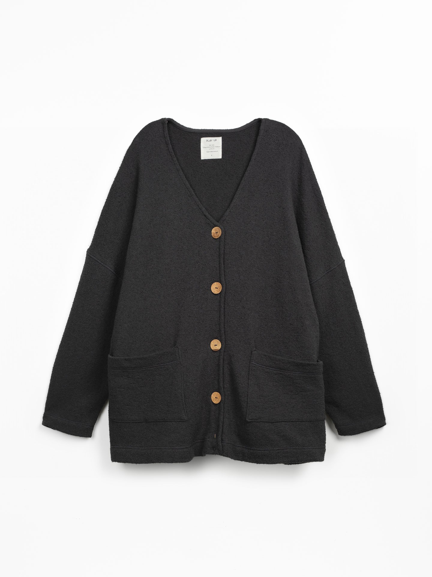 Chaqueta de punto con mezcla de fibras