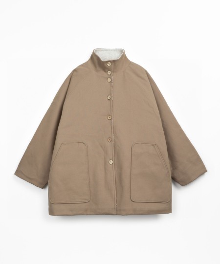 Parka with fleece lining