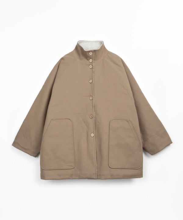 Parka with fleece lining