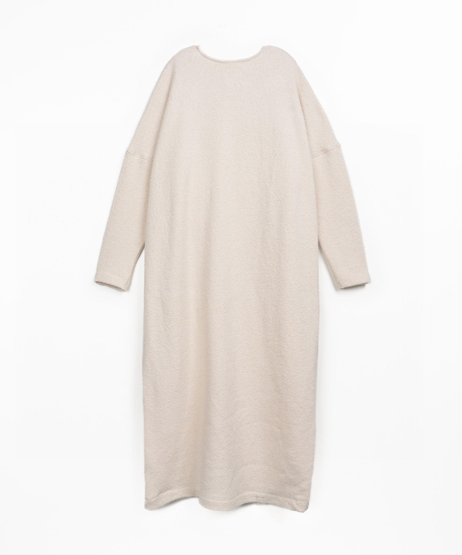 Vestido midi com mistura de fibras