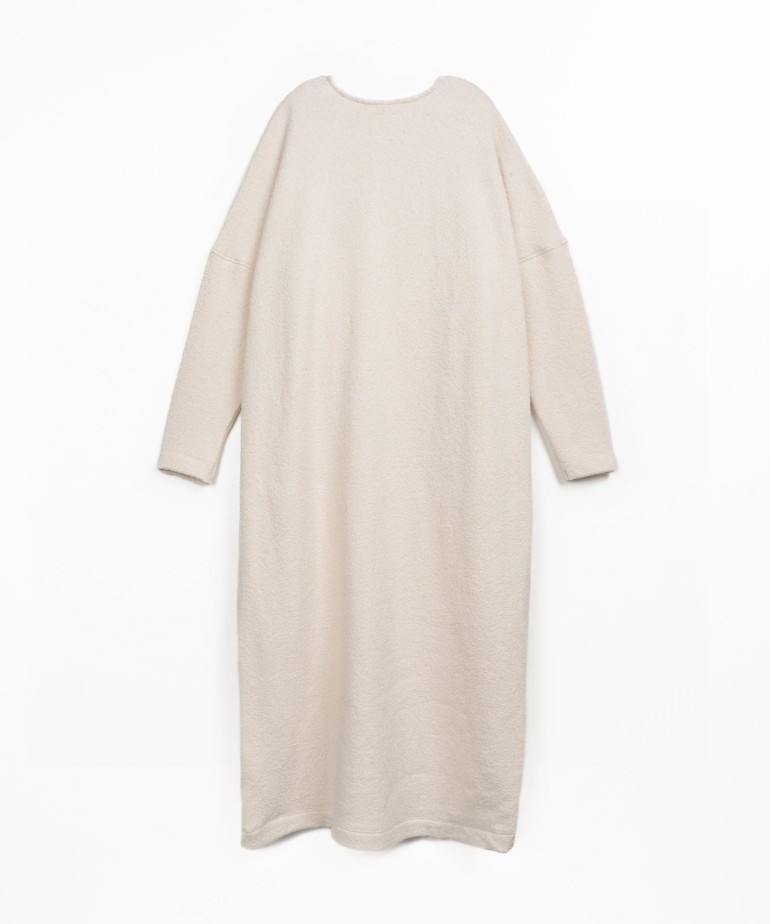 Robe midi avec mlange de fibres