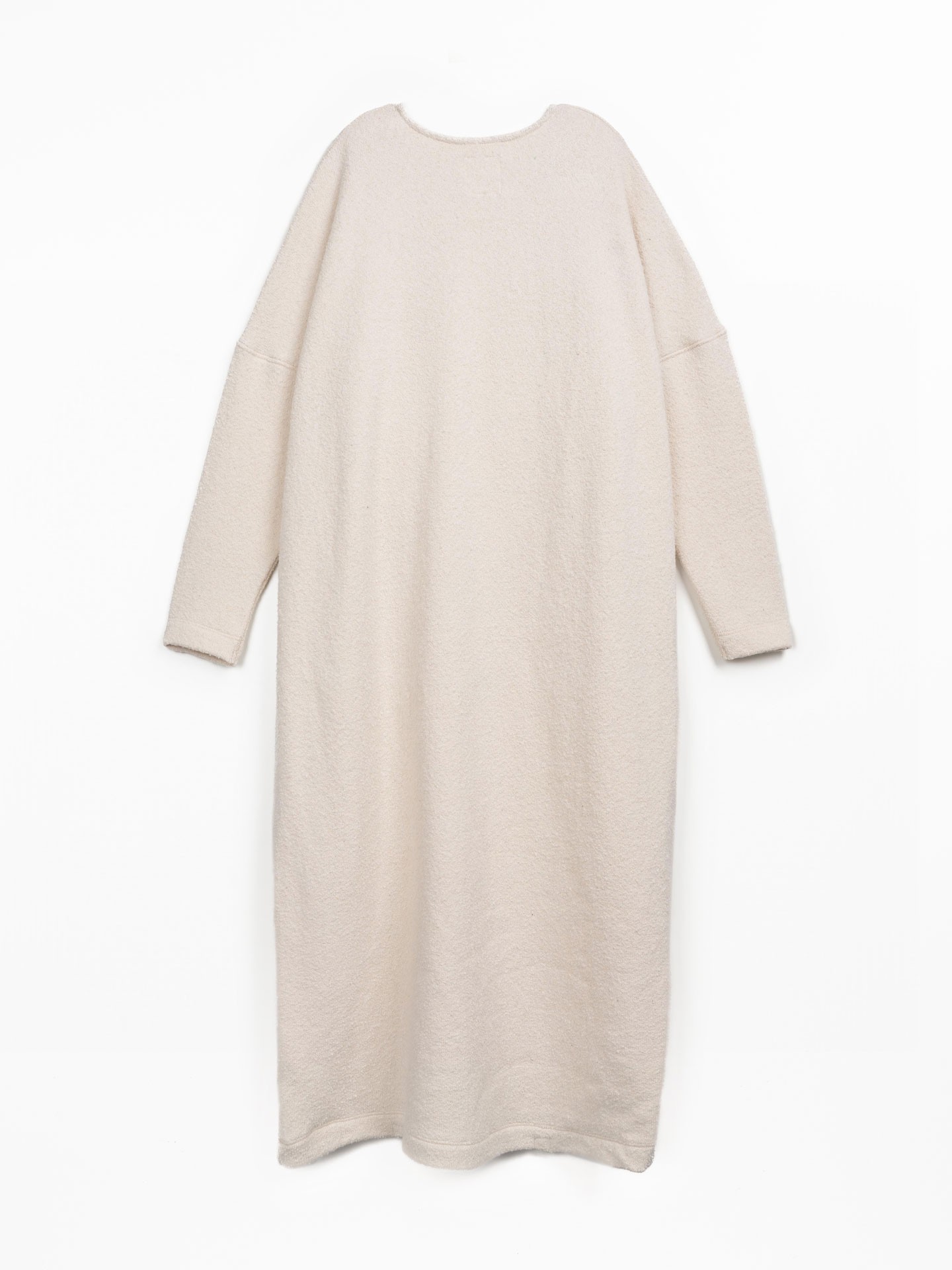 Vestido midi con mezcla de fibras