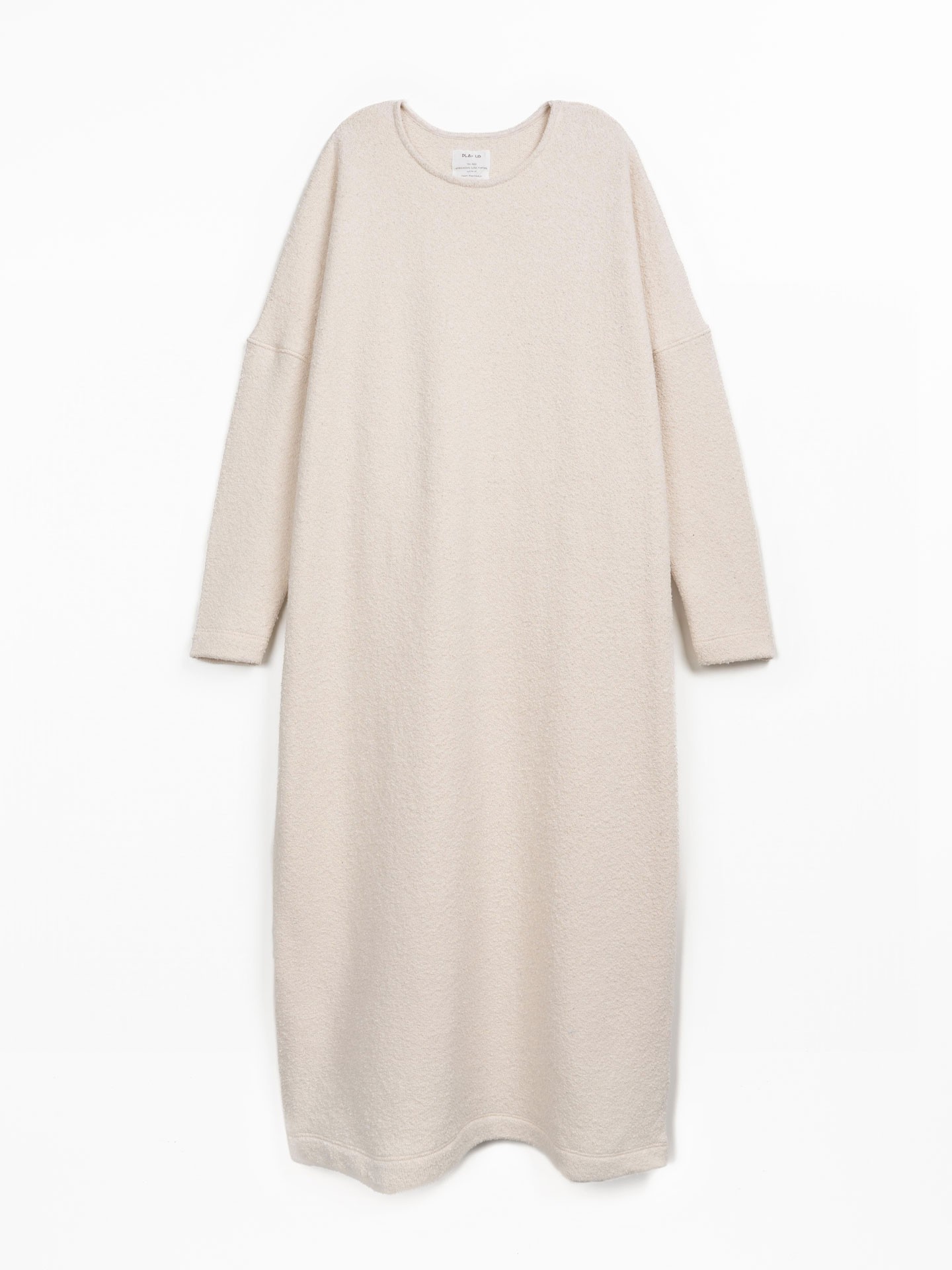 Vestido midi con mezcla de fibras