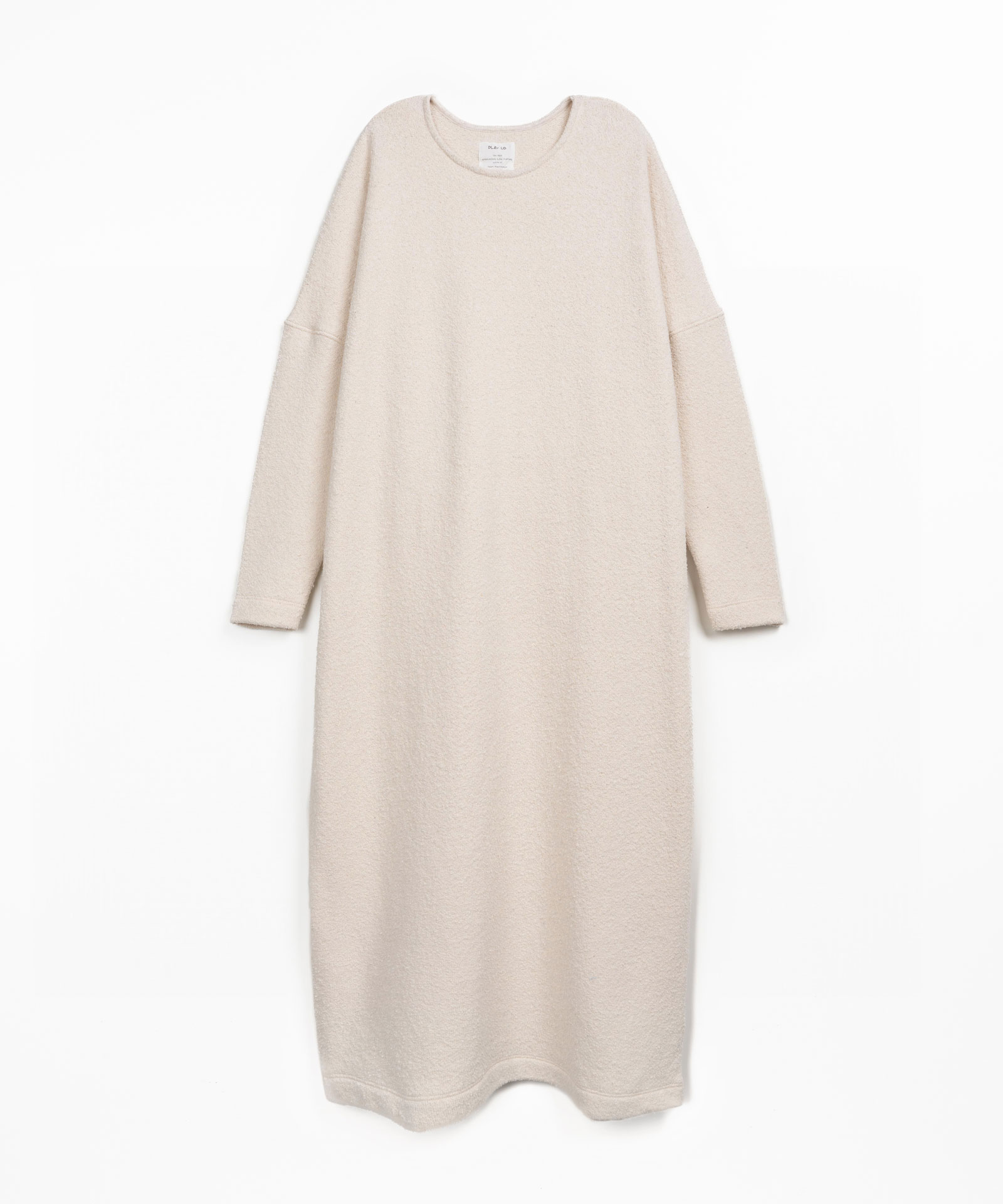 Vestido midi com mistura de fibras