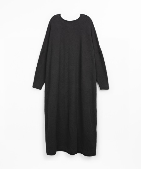 Vestito midi con misto fibre