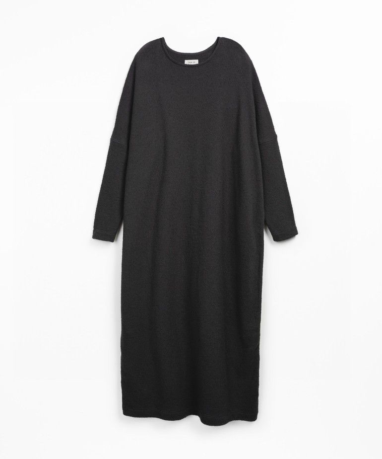 Vestito midi con misto fibre