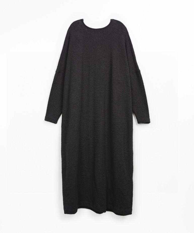 Vestito midi con misto fibre