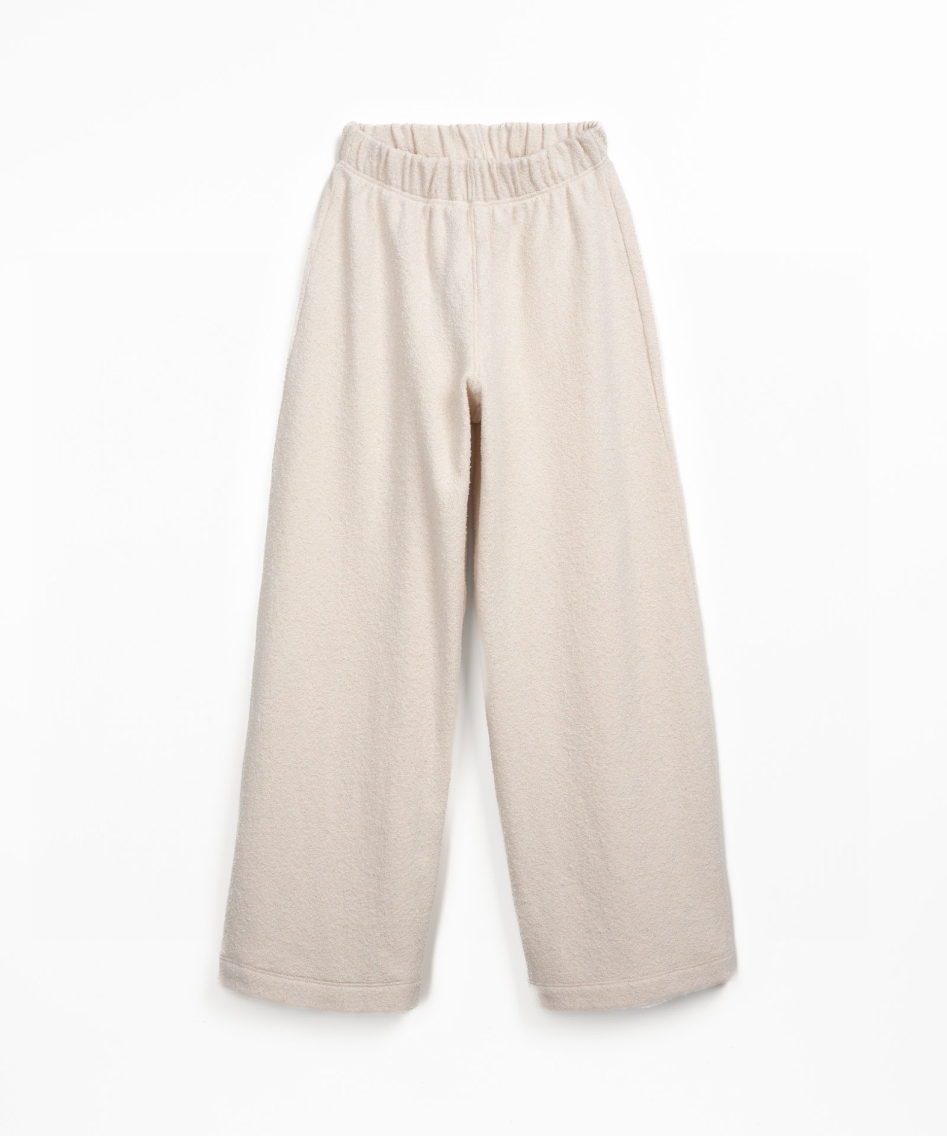 Knit pants with elastic waistband