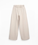 Knit pants with elastic waistband