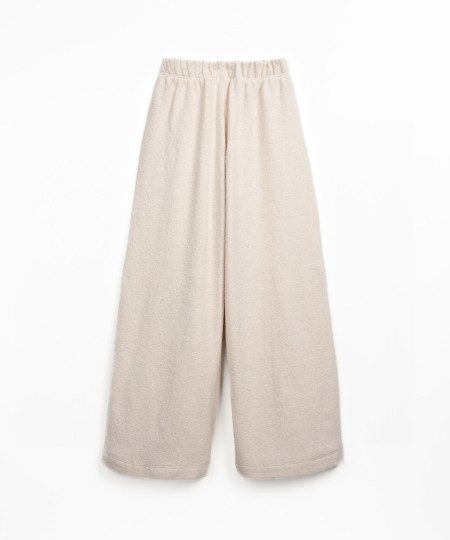 Calça de malha em algodão orgânico e algodão regenerativo