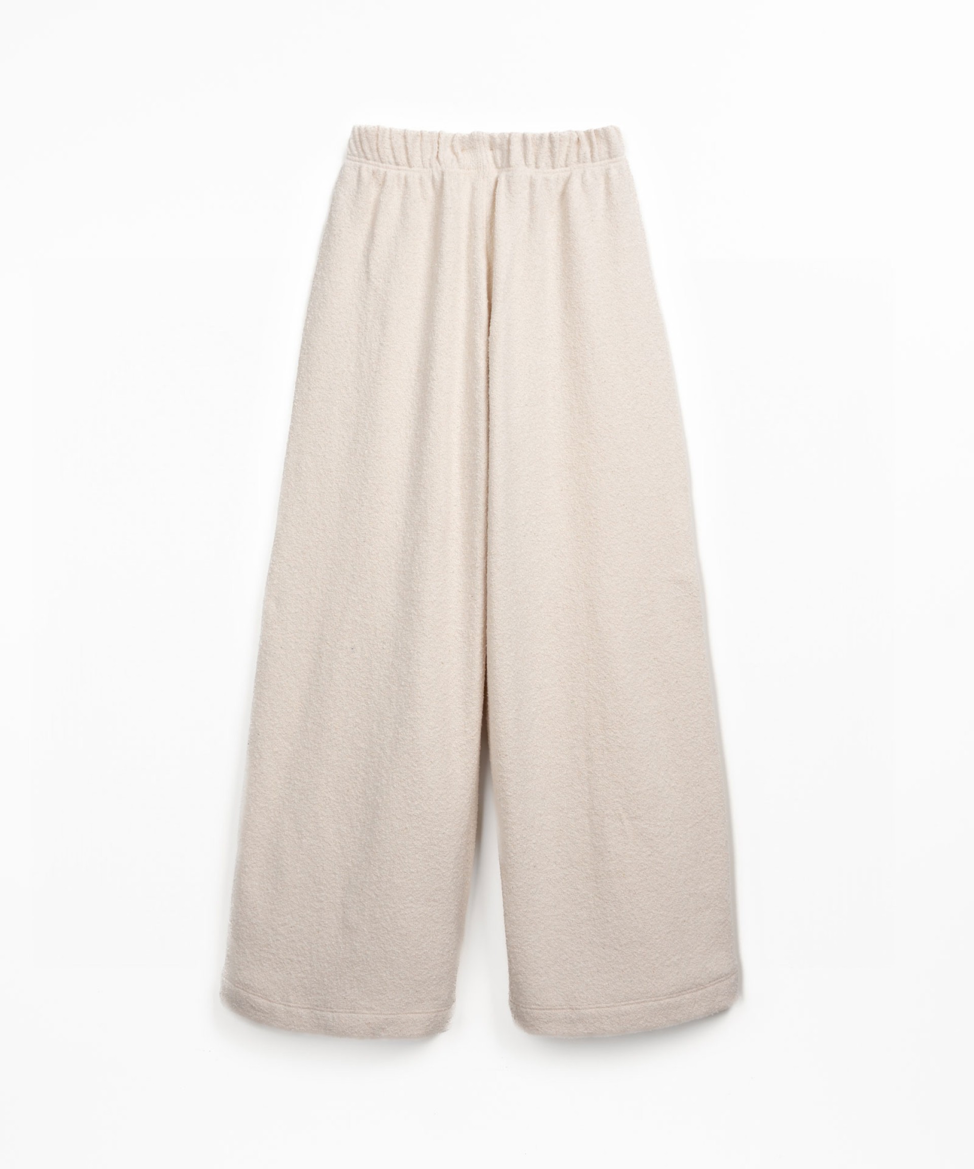Knit pants with elastic waistband