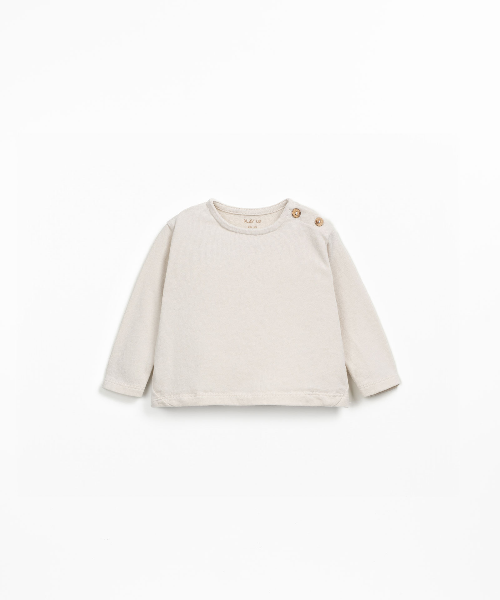 Jersey t-shirt with a mixture of organic cotton and recycled cotton