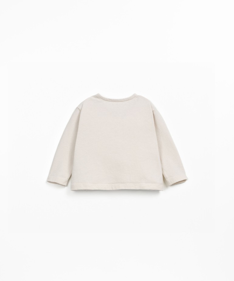 Camiseta de punto con mezcla de algodn orgnico y algodn reciclado