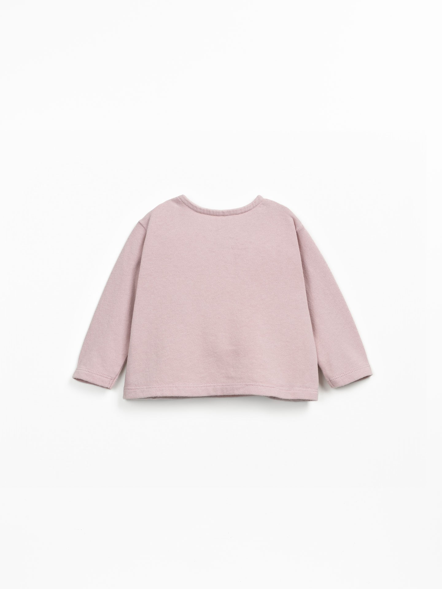 T-shirt de malha com mistura de algodão orgânico e algodão reciclado