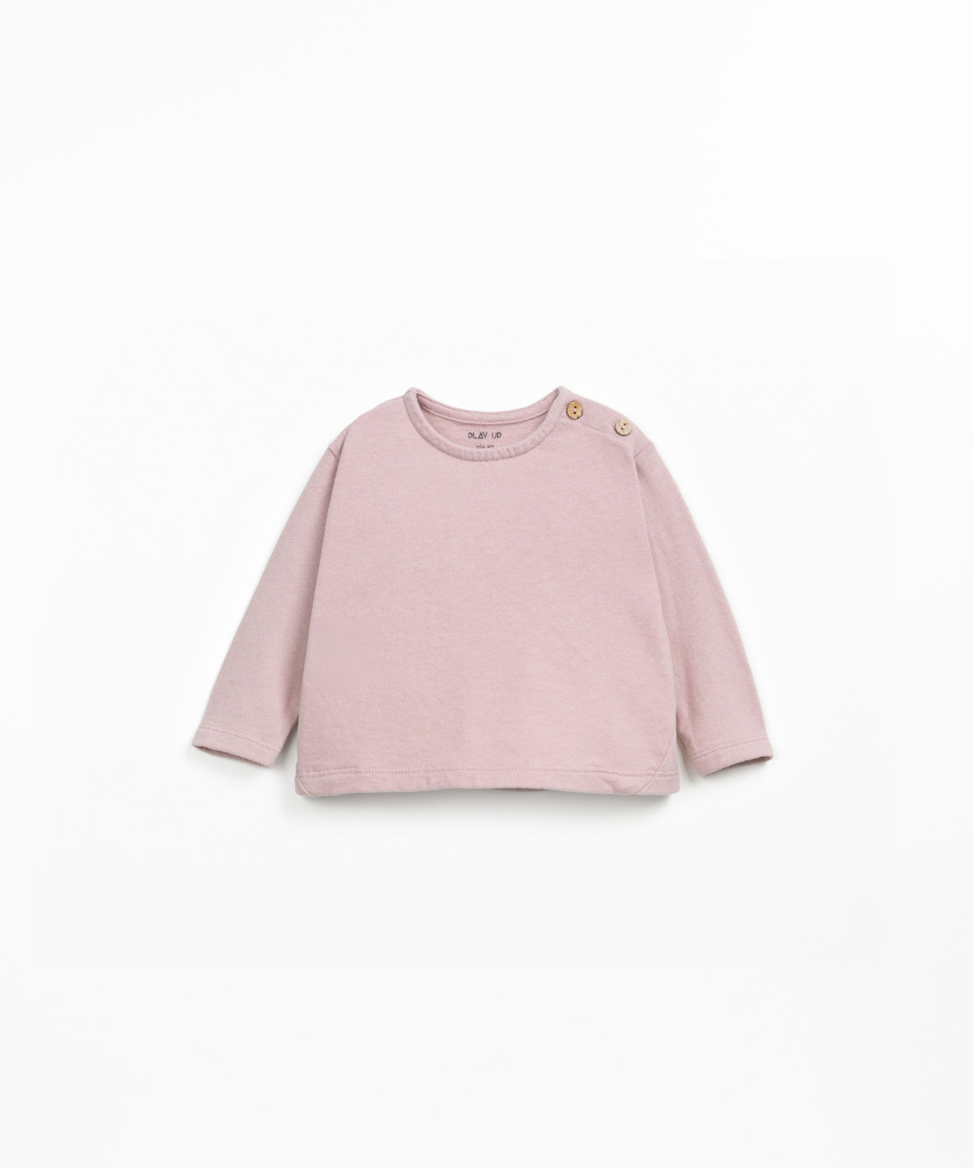 Jersey t-shirt with shoulder opening
