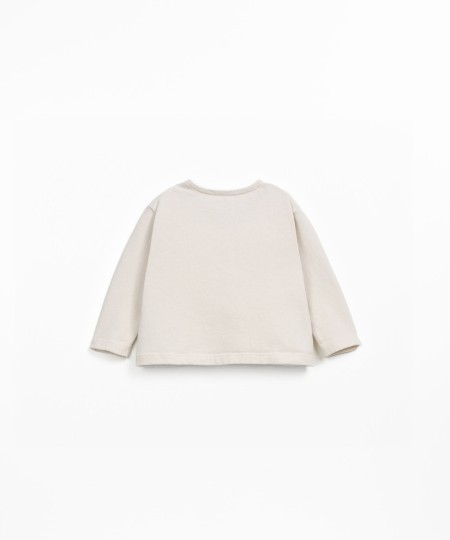 Jersey t-shirt with a mixture of organic cotton and recycled cotton