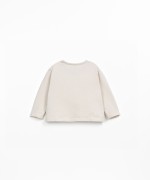 Jersey t-shirt with shoulder opening