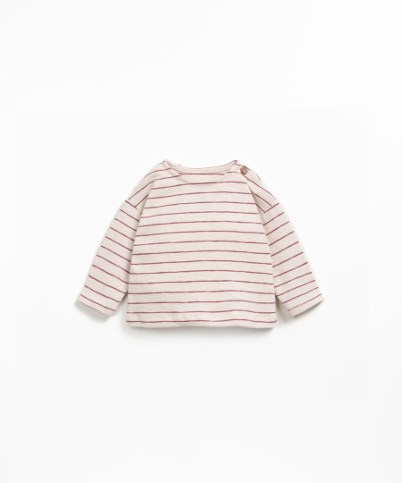 T-shirt em malha de algod�o org�nico
