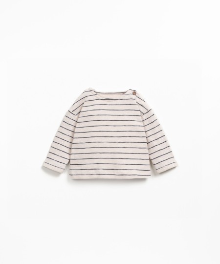 T-shirt em malha de algod�o org�nico
