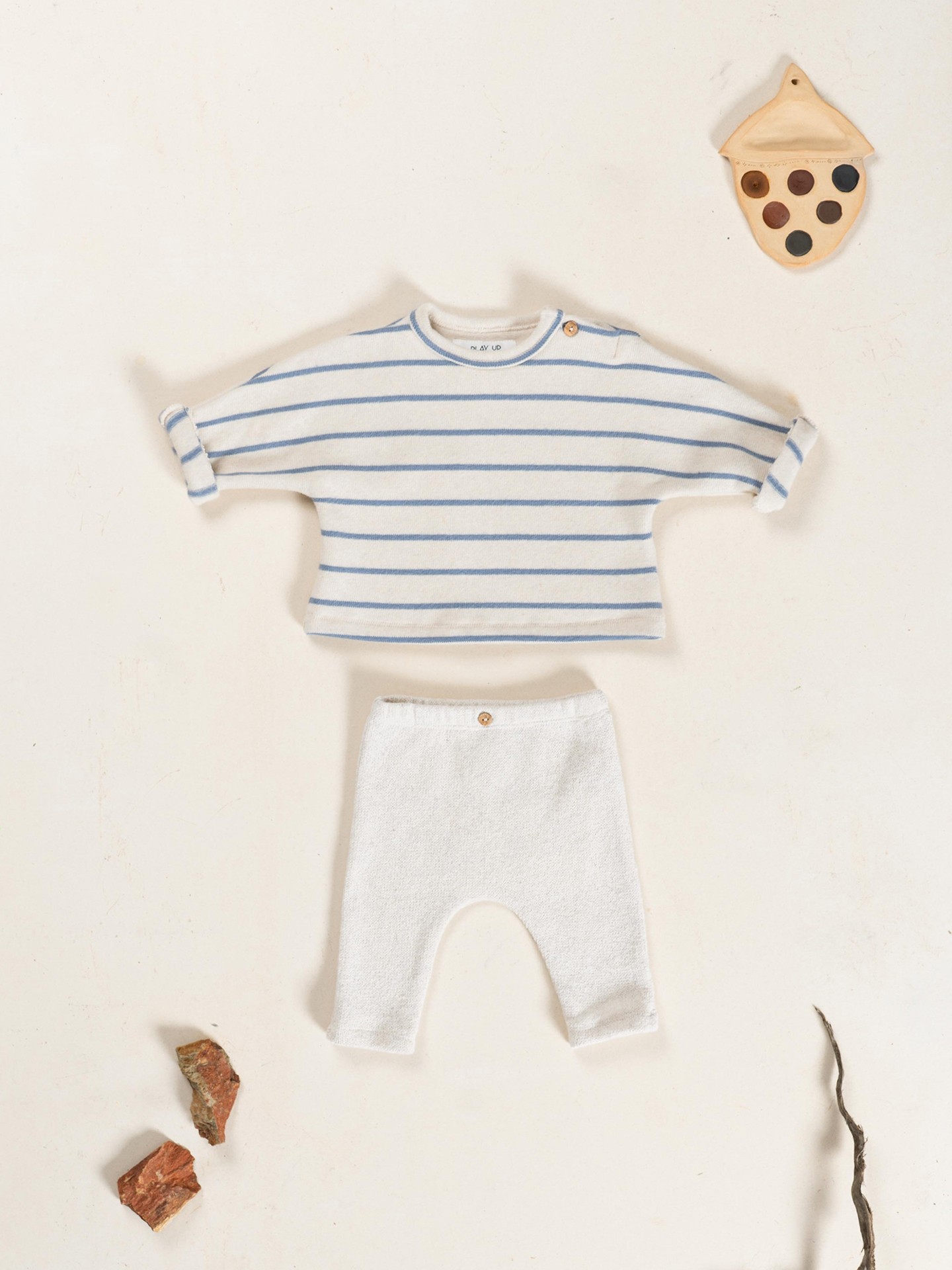 T-shirt em malha de algodão orgânico