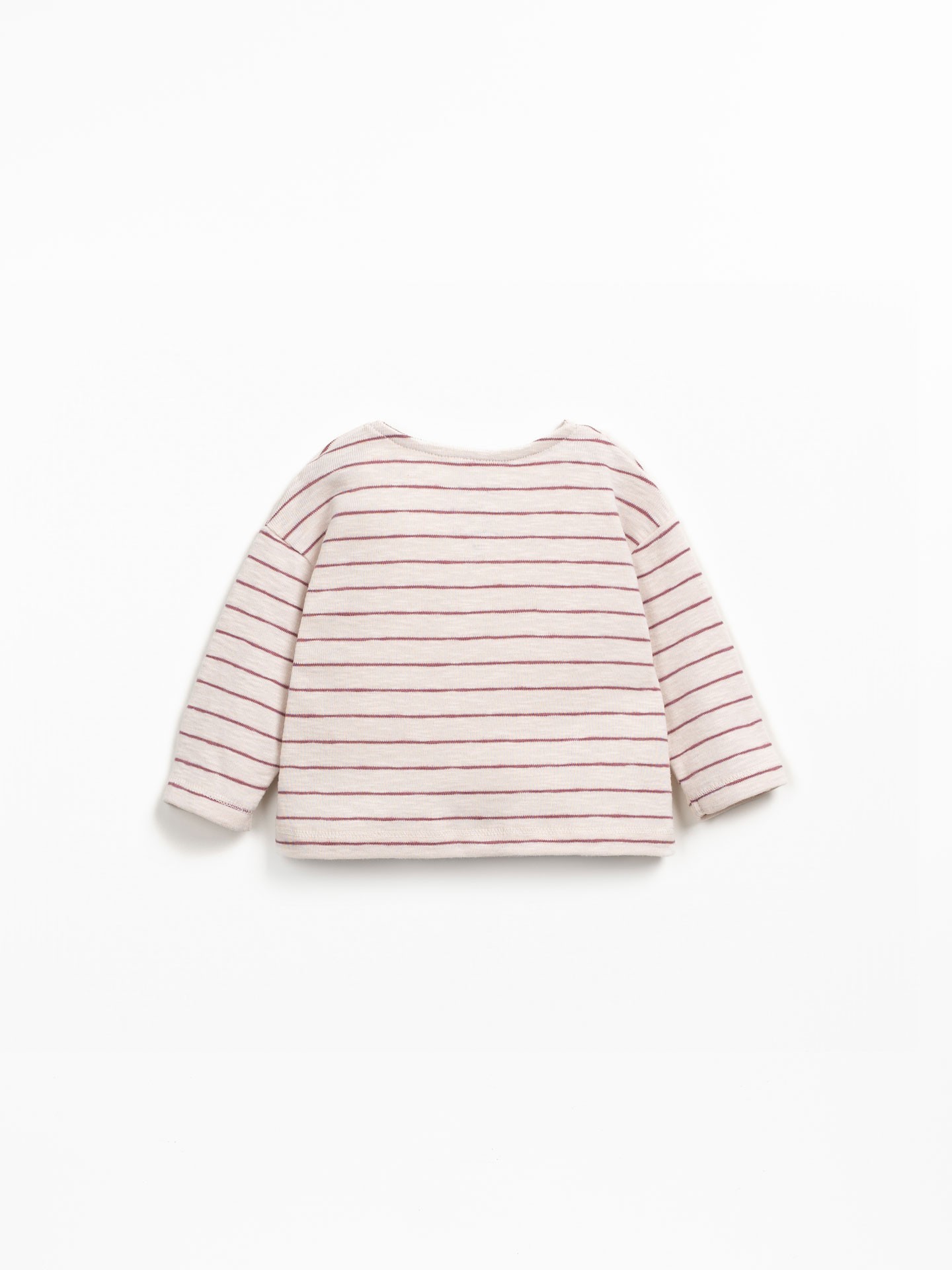 T-shirt em malha de algodão orgânico