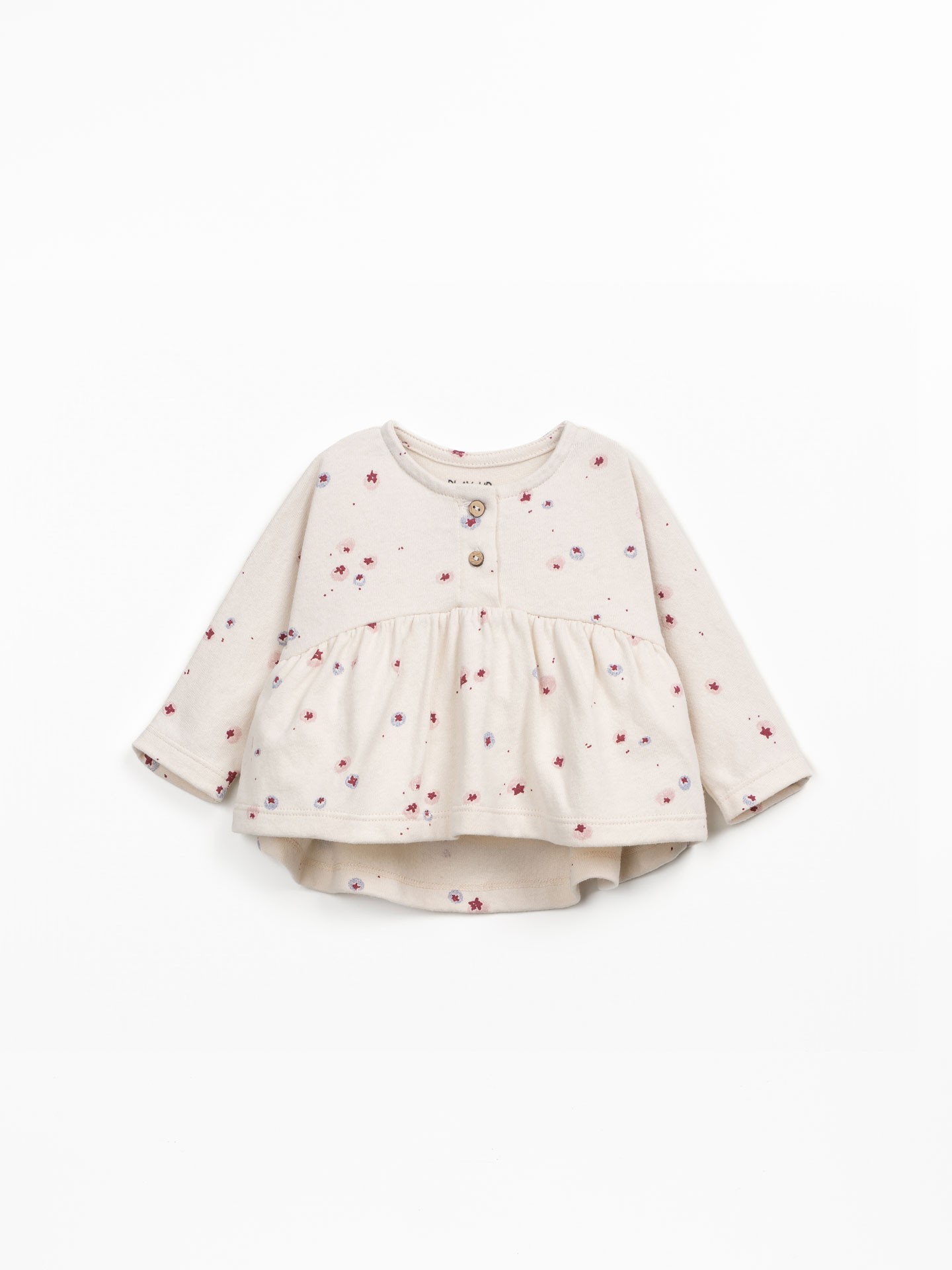 T-shirt de malha com estampado de mirtilos