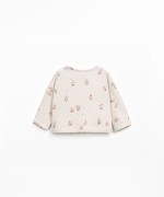 Camiseta de punto con estampado de bellotas