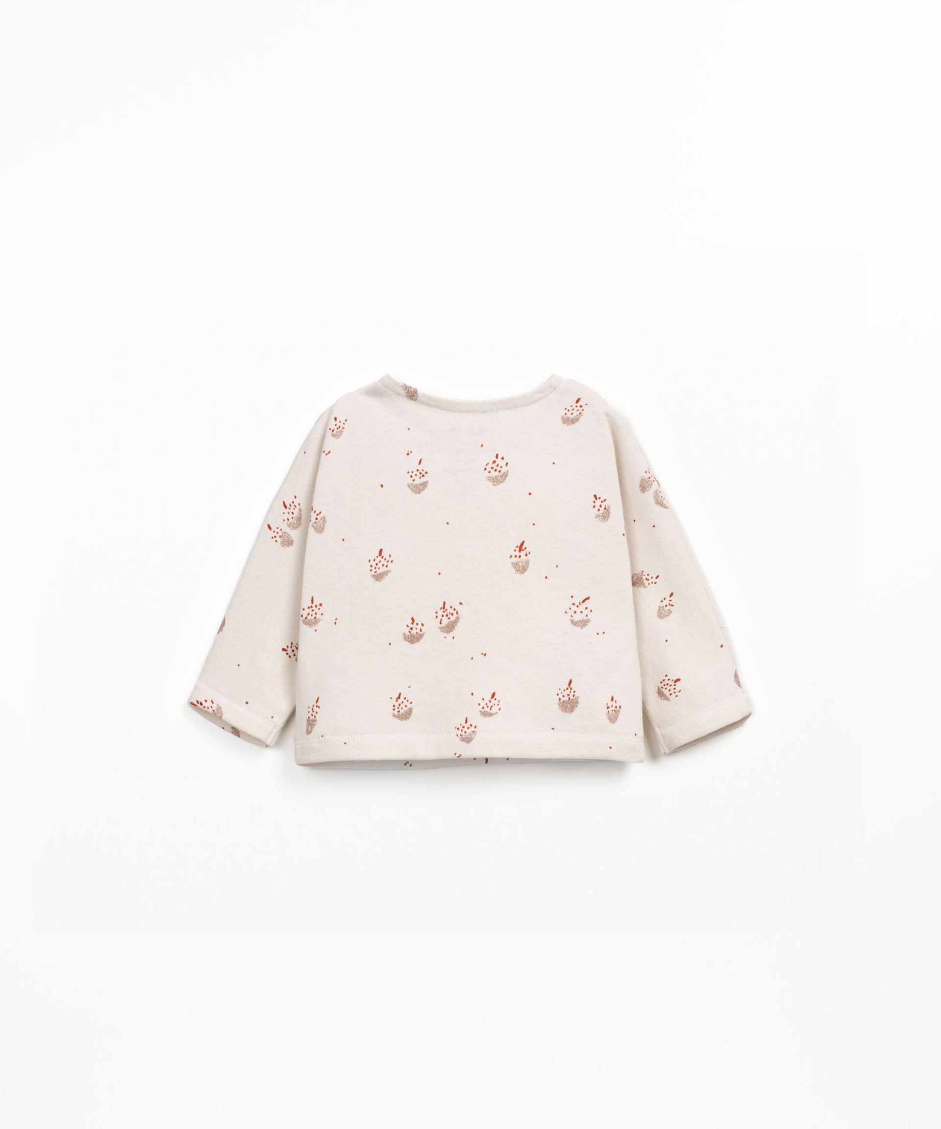 Camiseta de punto con estampado de bellotas