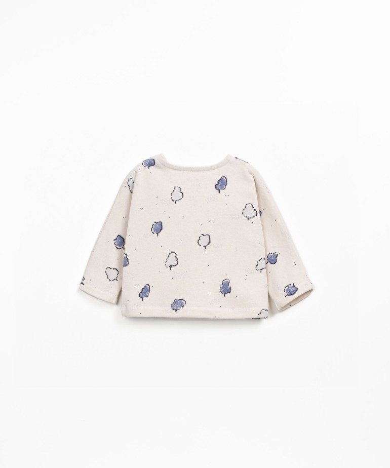 Camiseta de punto con mezcla de fibras naturales y recicladas