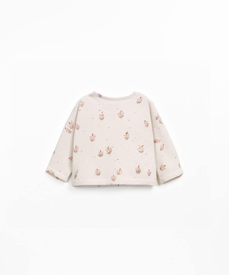 Camiseta de punto con mezcla de fibras naturales y recicladas