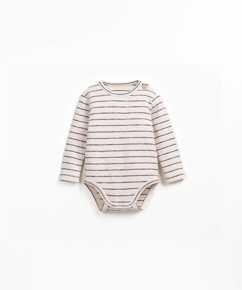 Striped body in organic cotton