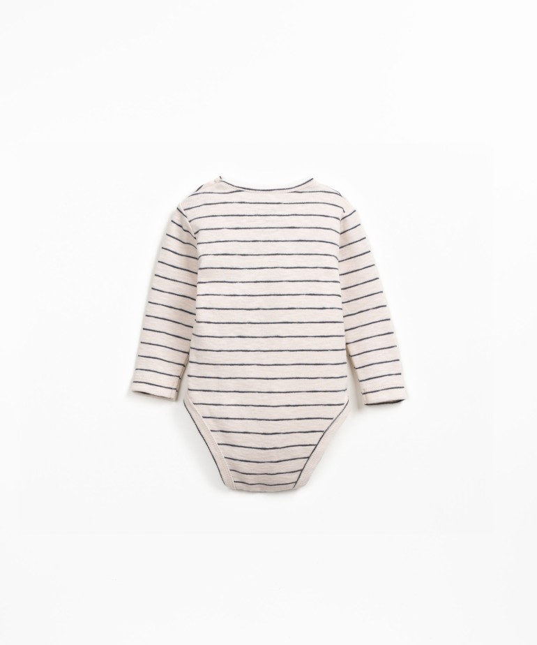 Striped body in organic cotton