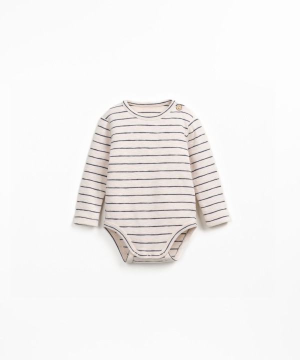 Body �s riscas em algod�o org�nico