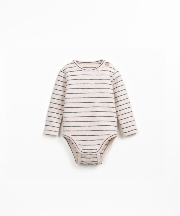 Striped body in organic cotton