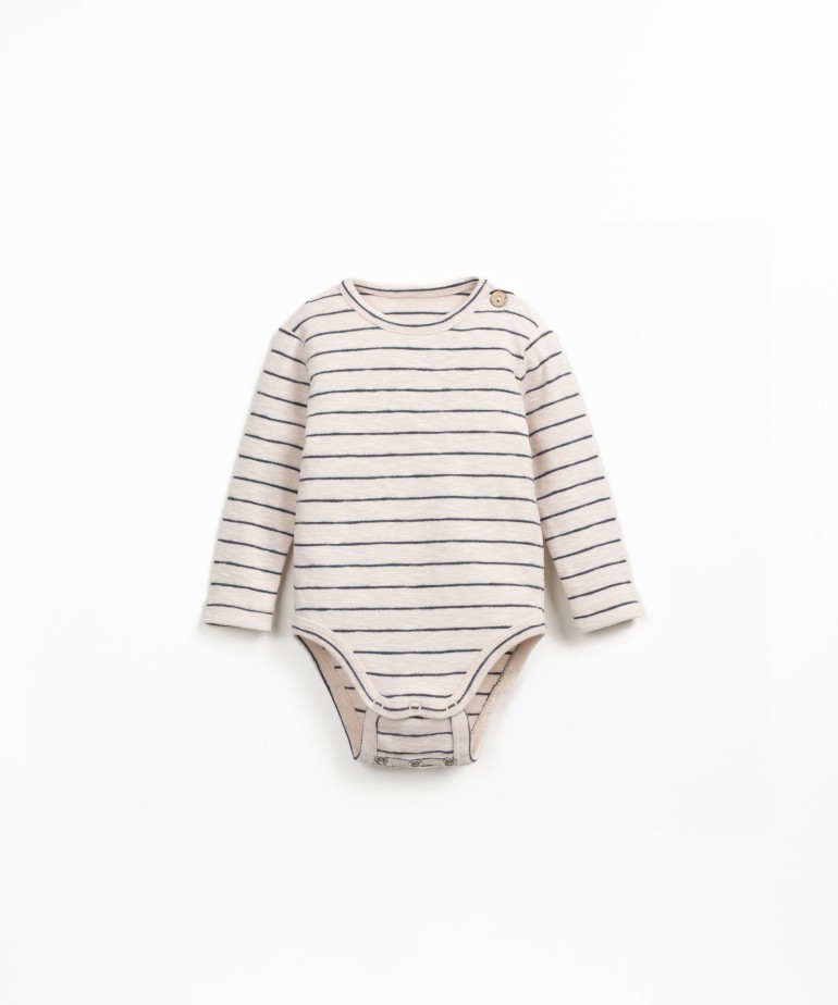 Striped body in organic cotton