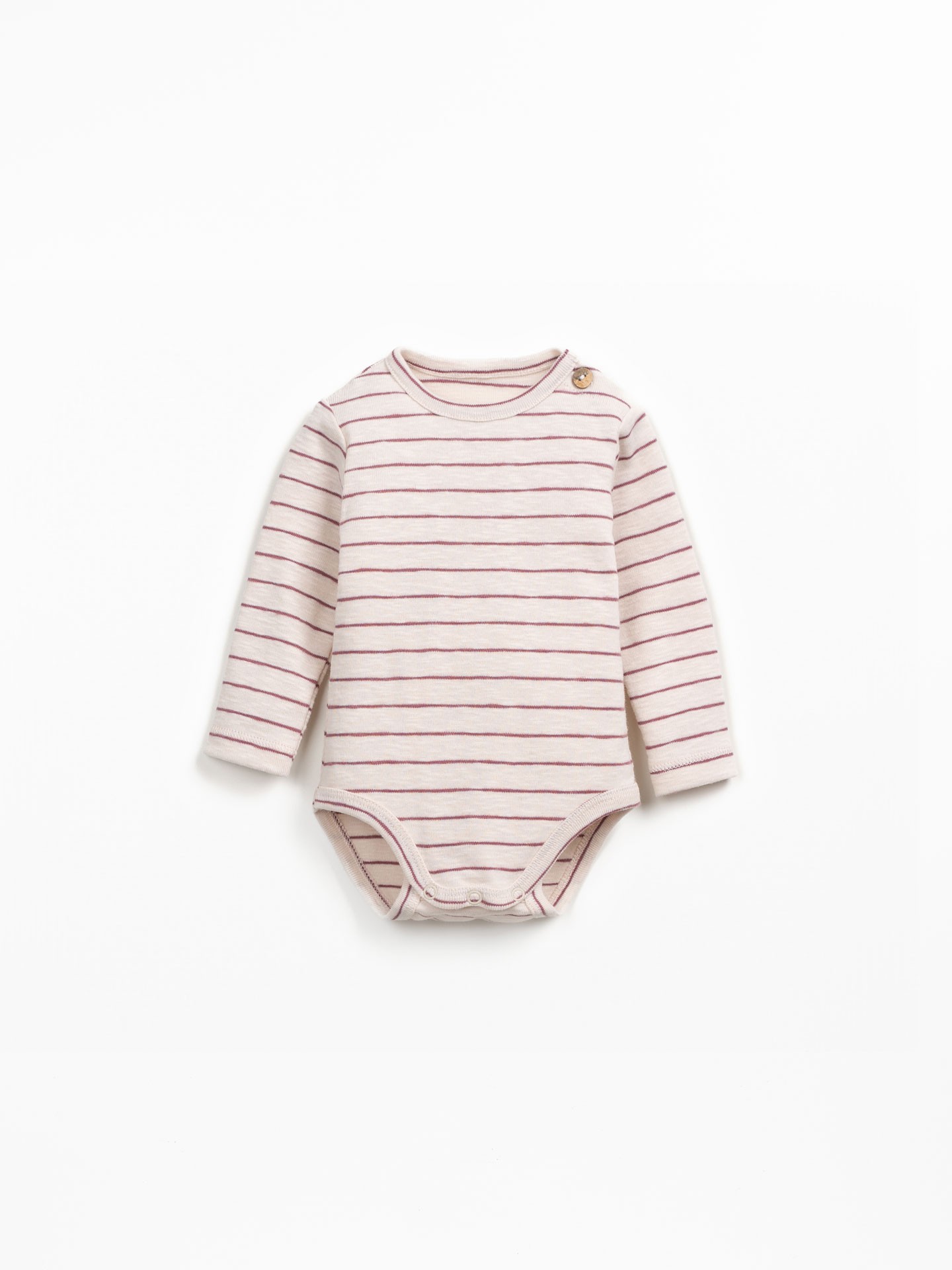 Striped bodysuit in organic cotton
