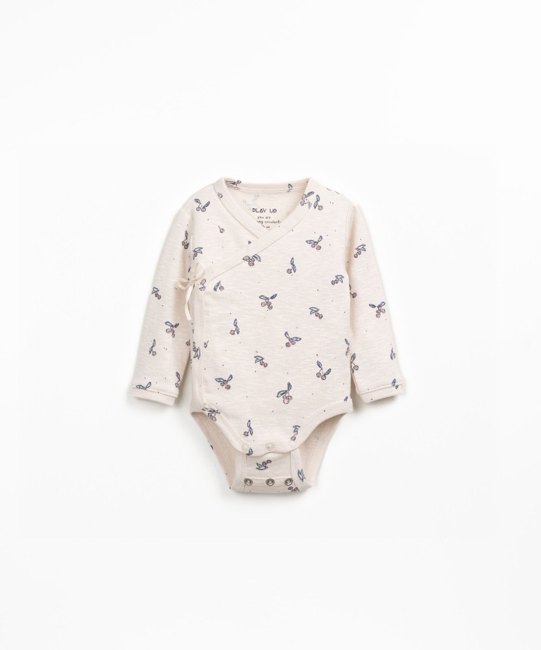 Wrap bodysuit in organic cotton