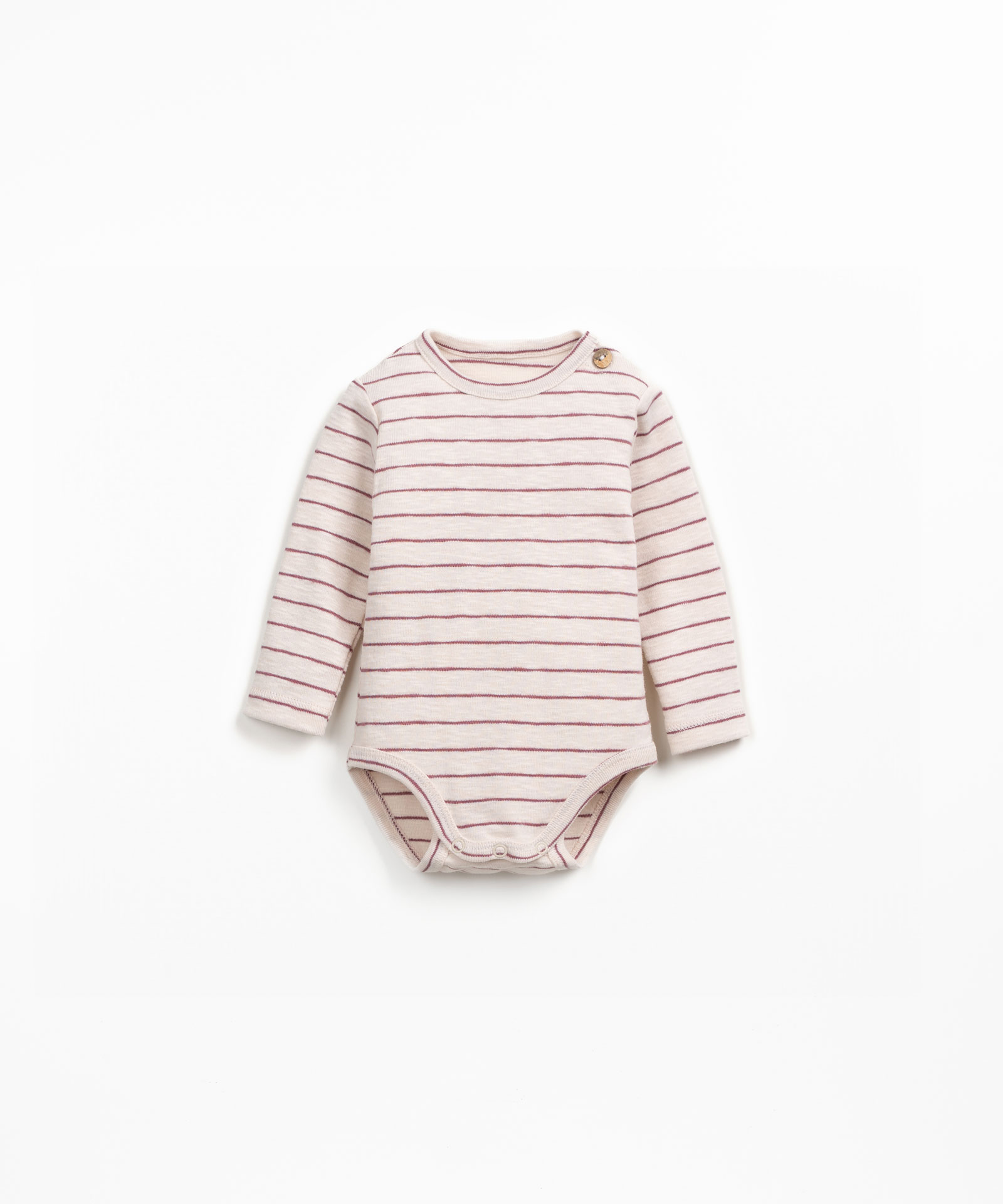 Striped bodysuit in organic cotton